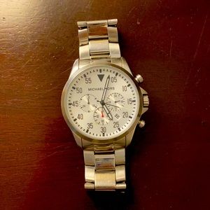 Michael Kors mens gage silver-tone watch mk8331
